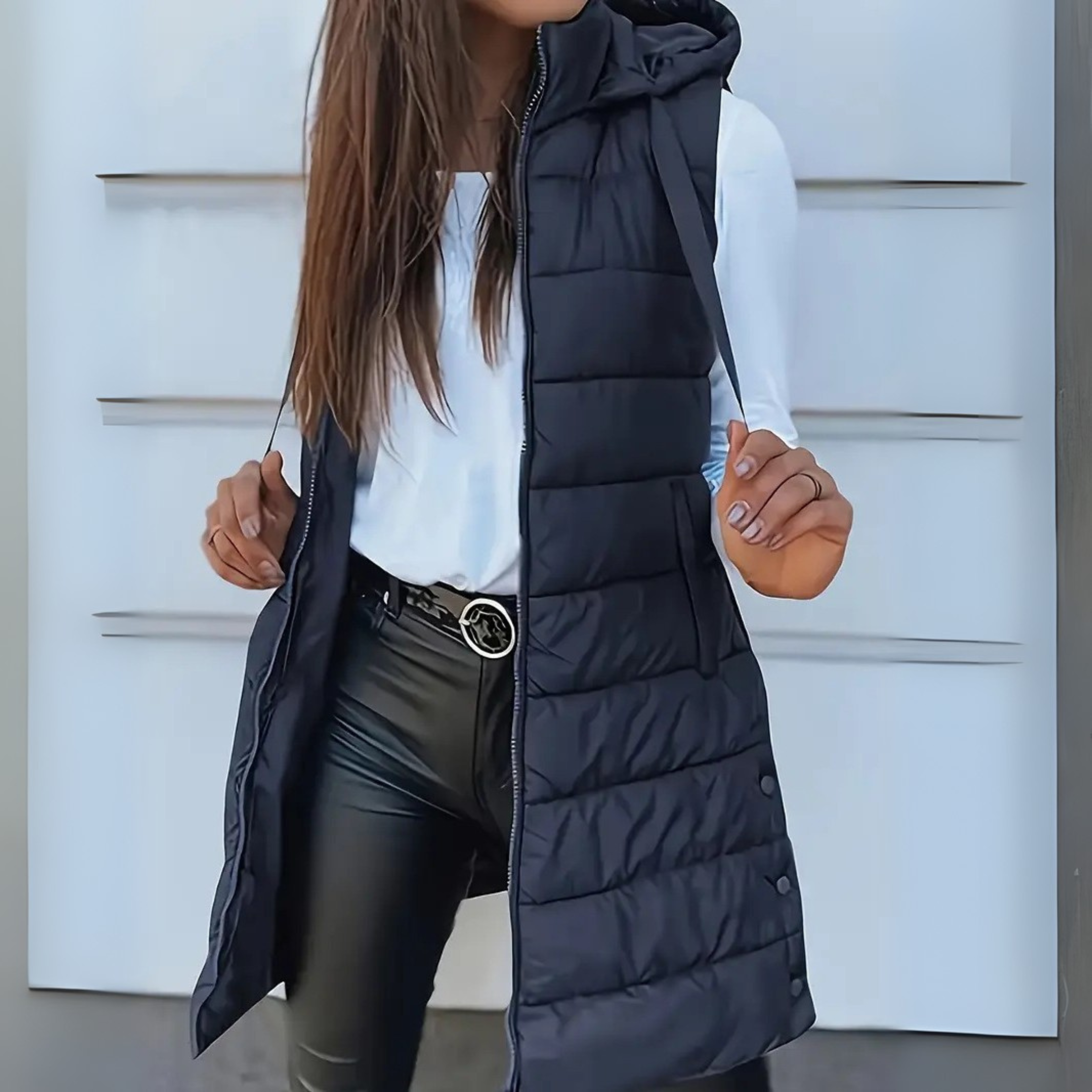 Casual Sleeveless Hooded Vest