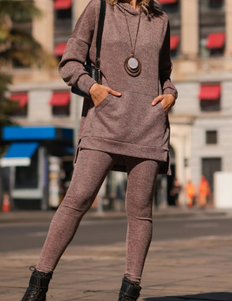 Casual Hooded Two Piece Set