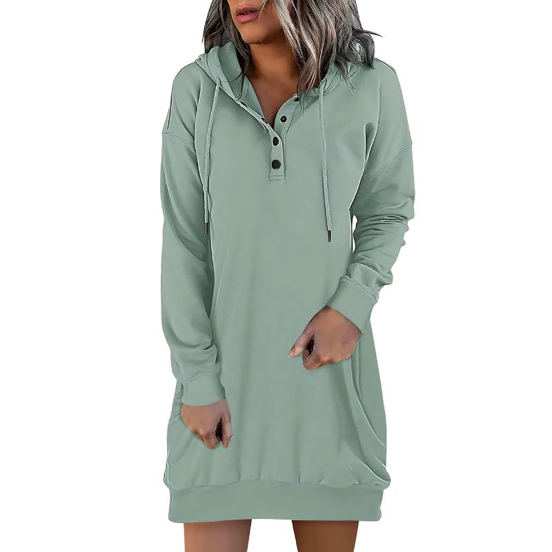 Snap Fit Hoodie Dress