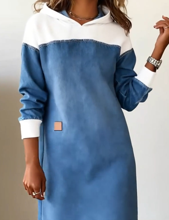 Hooded Drop Shoulder Dress
