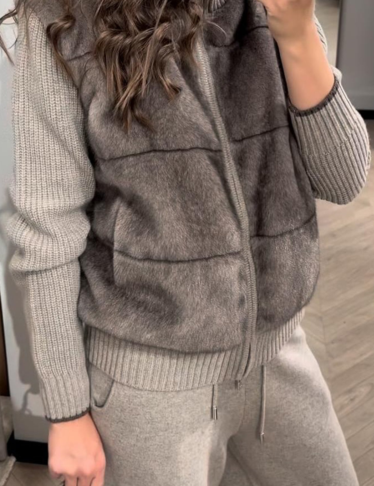 Patchwork Collar Jacket