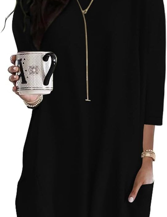 Oversized Round Neck Dress