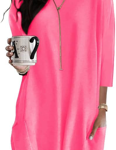 Oversized Round Neck Dress