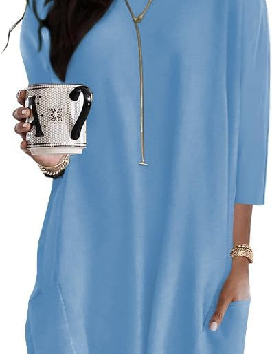 Oversized Round Neck Dress