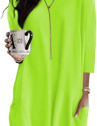 Oversized Round Neck Dress