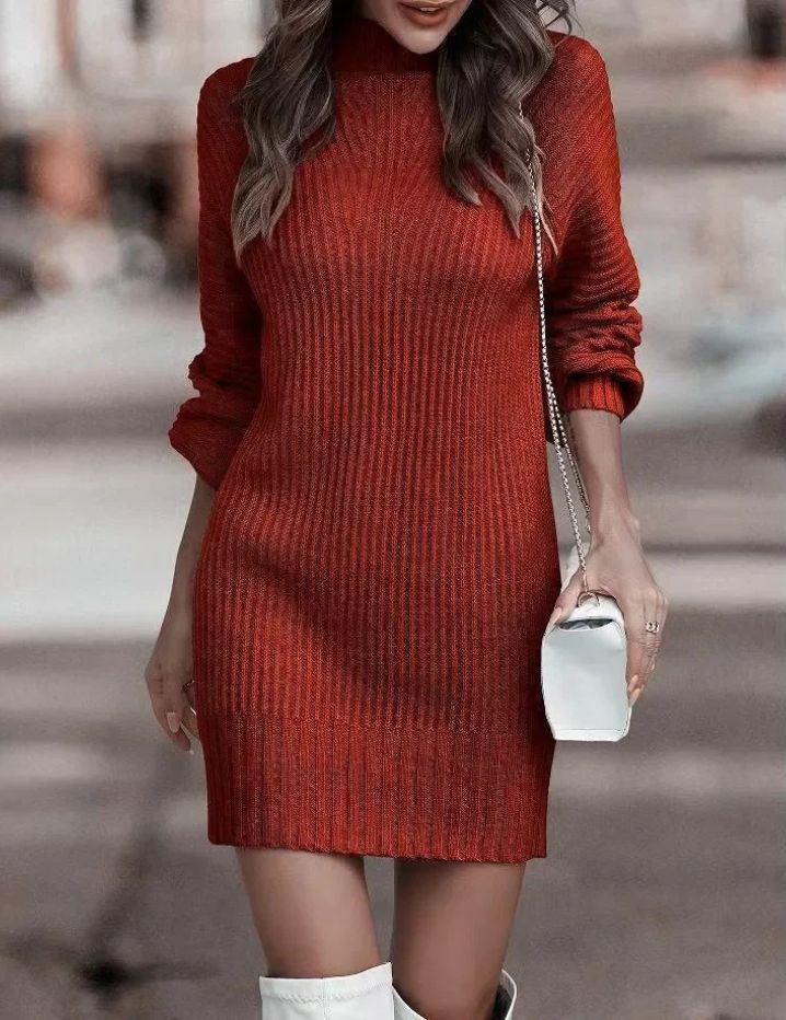 Turtleneck Sweater Dress