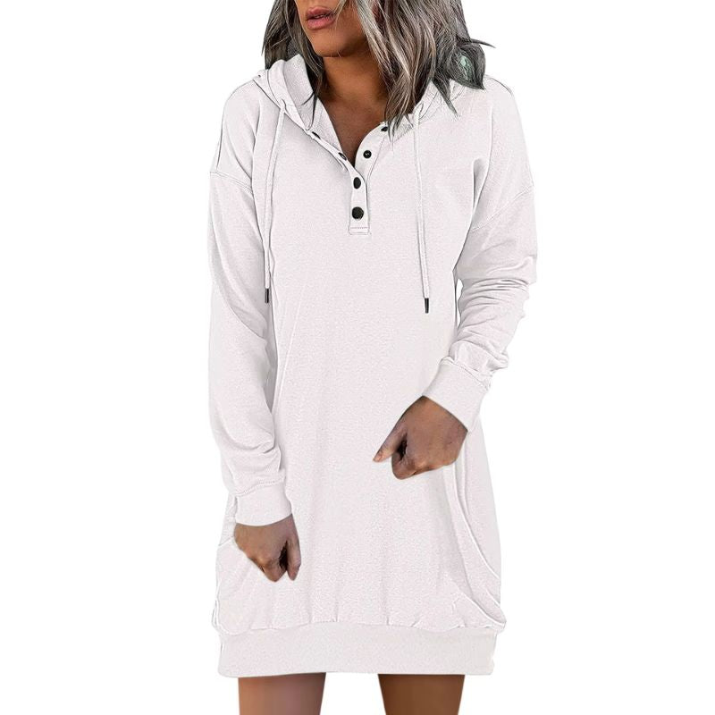 Snap Fit Hoodie Dress