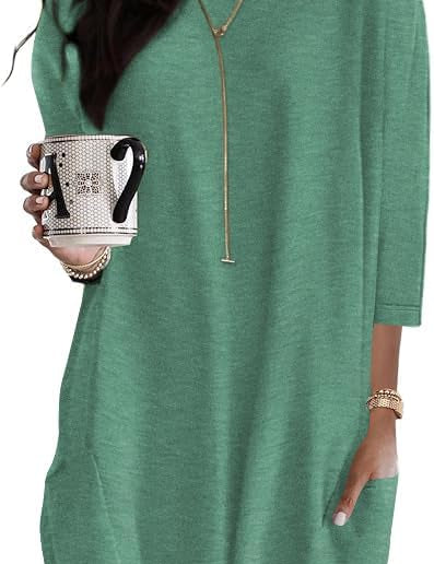 Oversized Round Neck Dress
