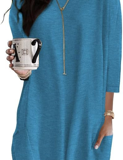 Oversized Round Neck Dress