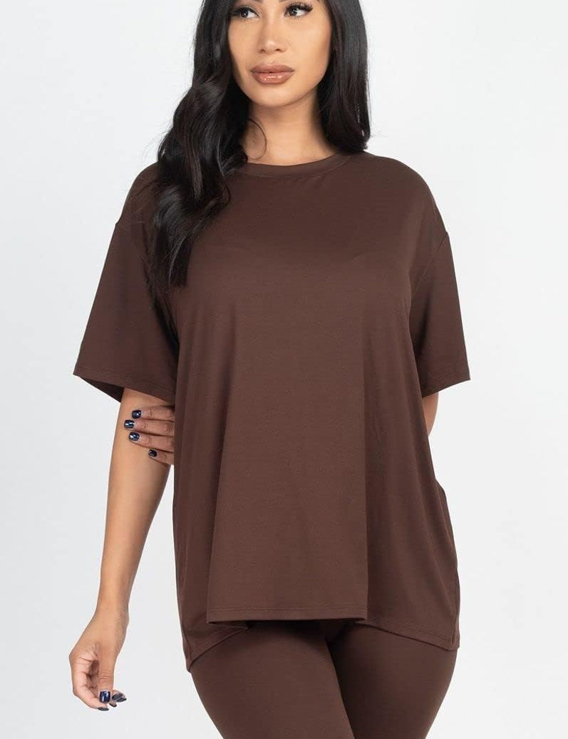 Oversized Tee and Shorts Set