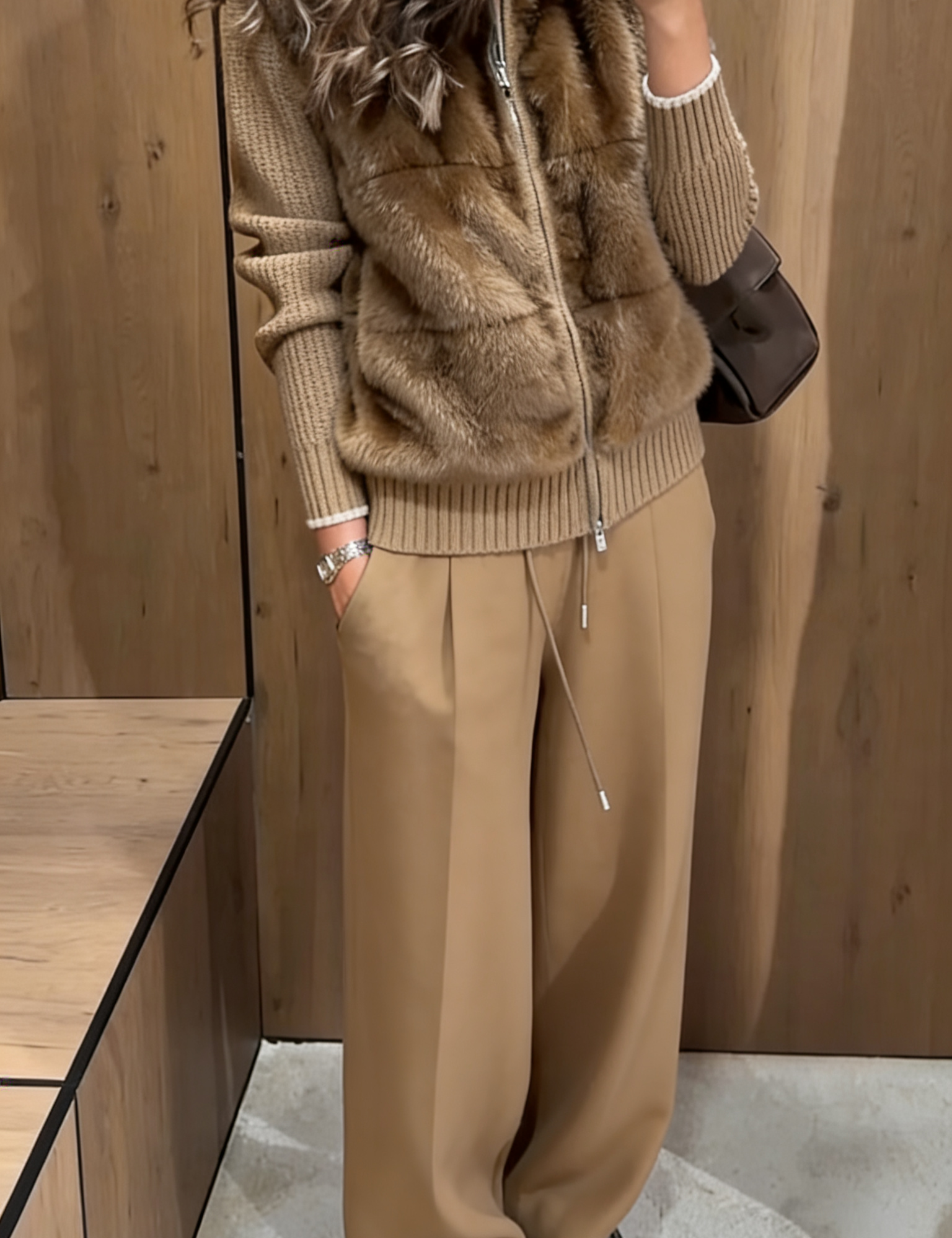 Patchwork Collar Jacket