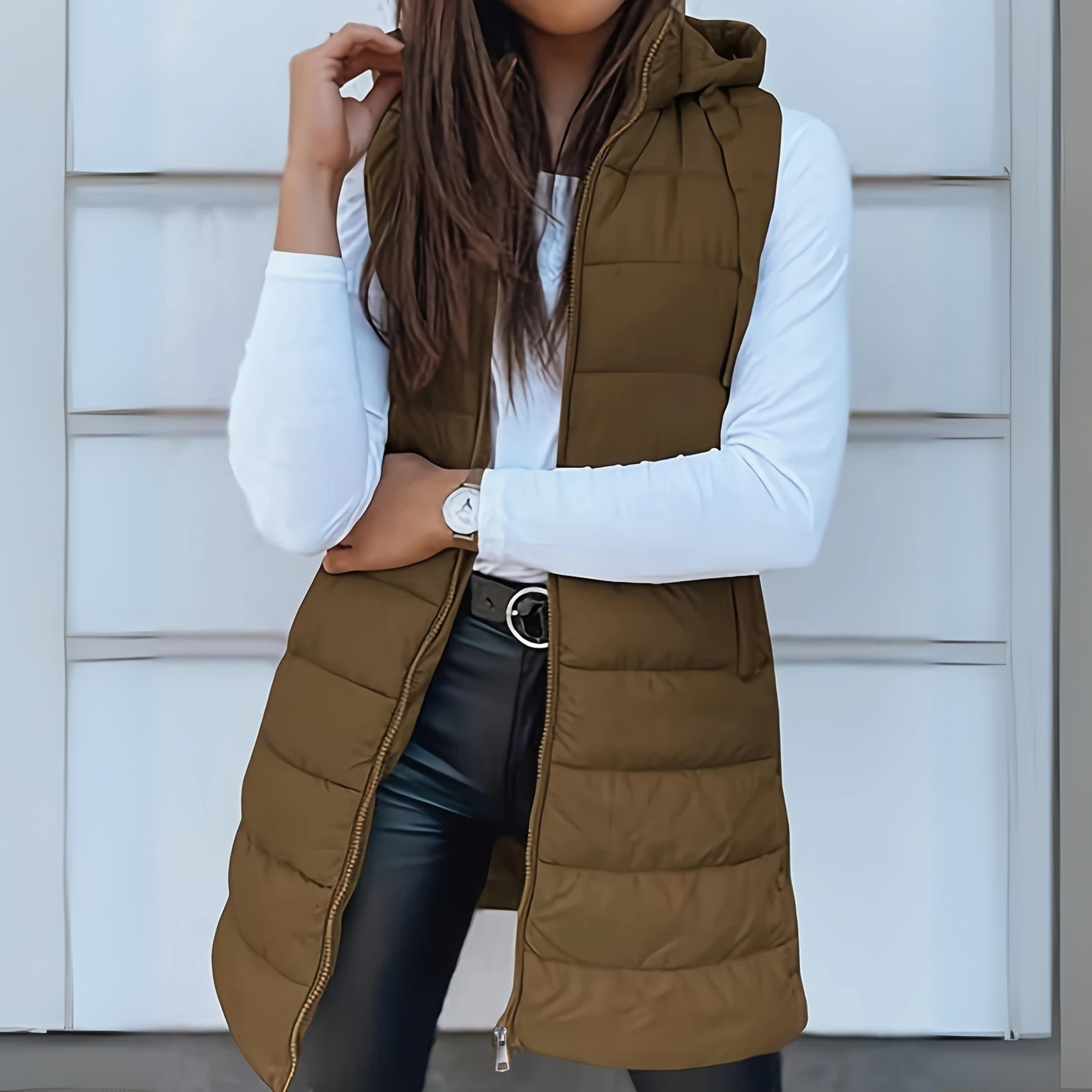 Casual Sleeveless Hooded Vest
