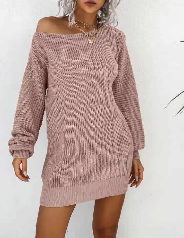 Off Shoulder Sweater Dress