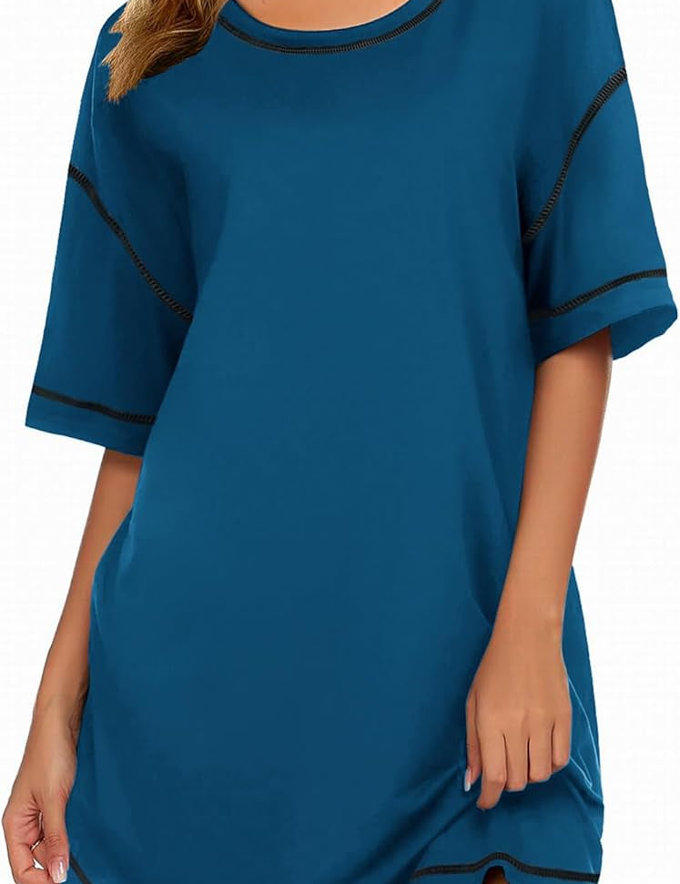 Short Sleeve Round Neck Dress