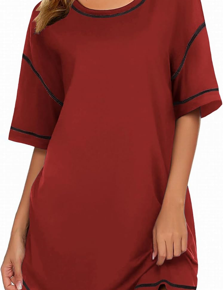 Short Sleeve Round Neck Dress