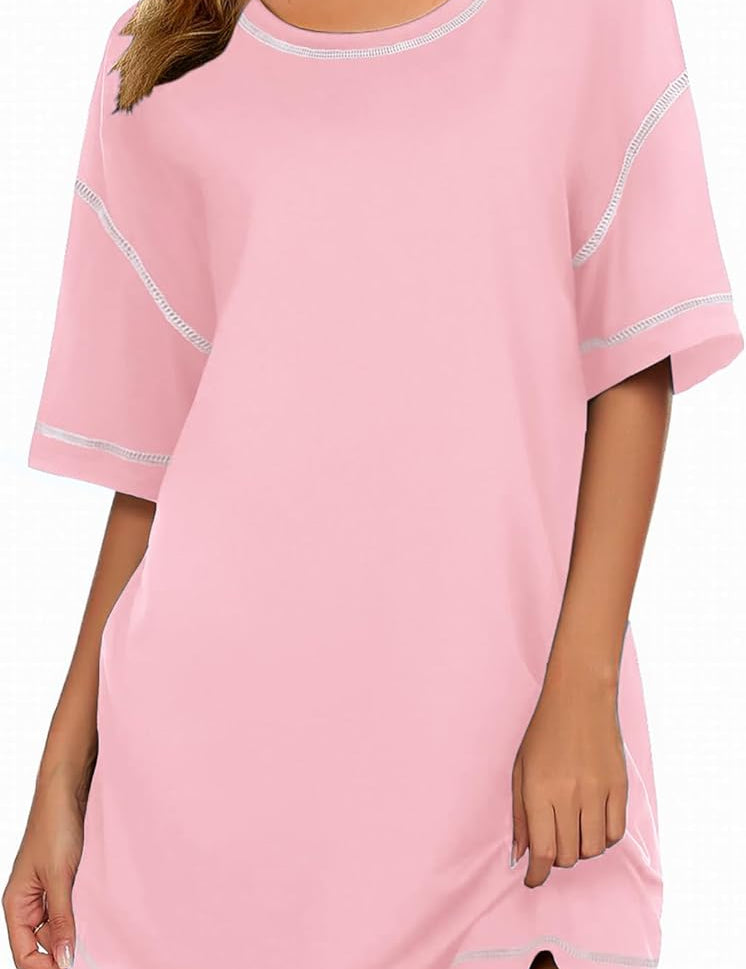 Short Sleeve Round Neck Dress
