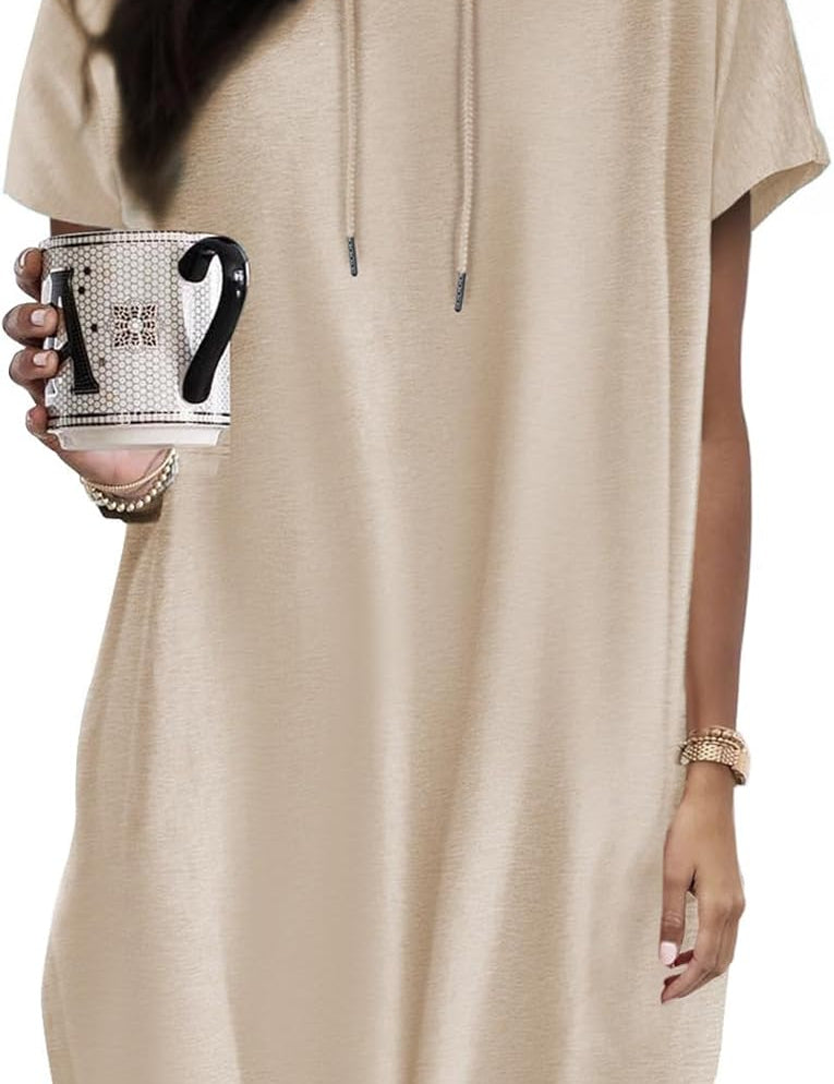 Classic Short Sleeve Shirt Dress