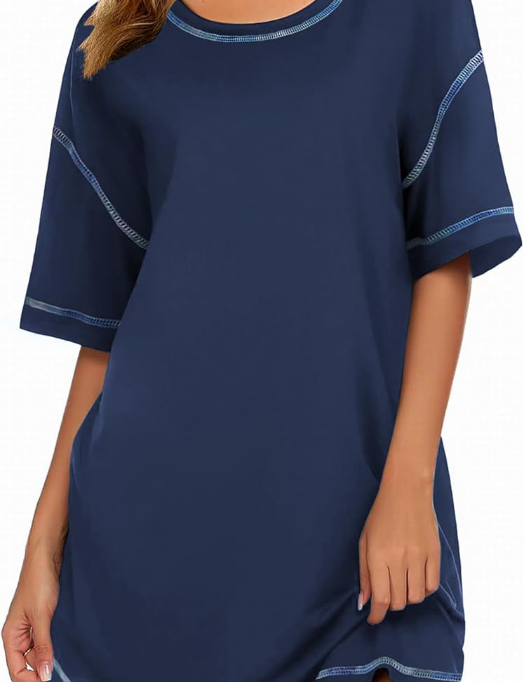 Short Sleeve Round Neck Dress