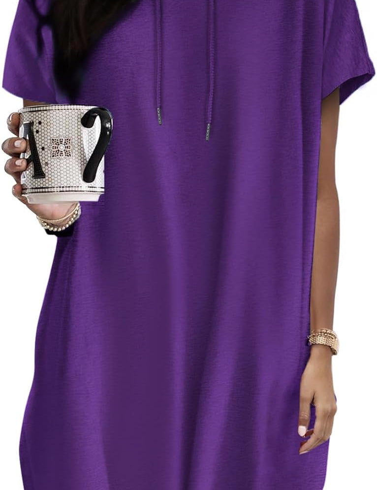 Classic Short Sleeve Shirt Dress