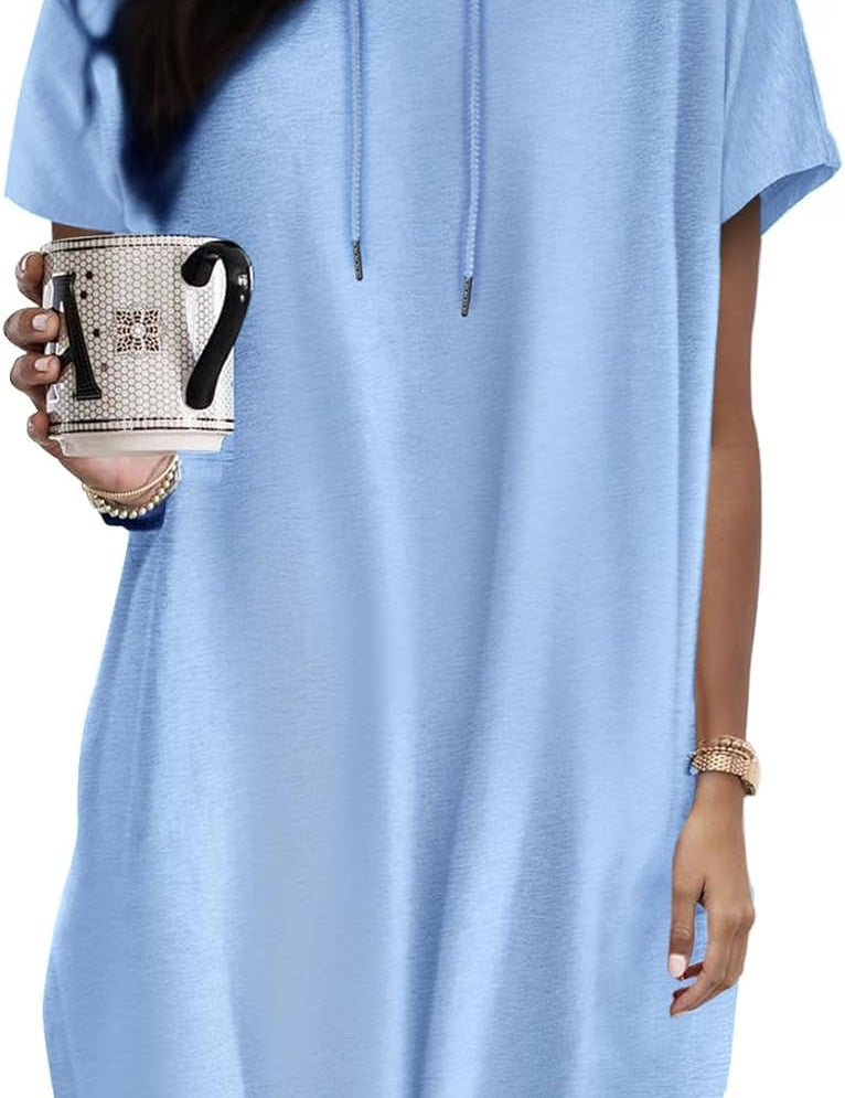 Classic Short Sleeve Shirt Dress