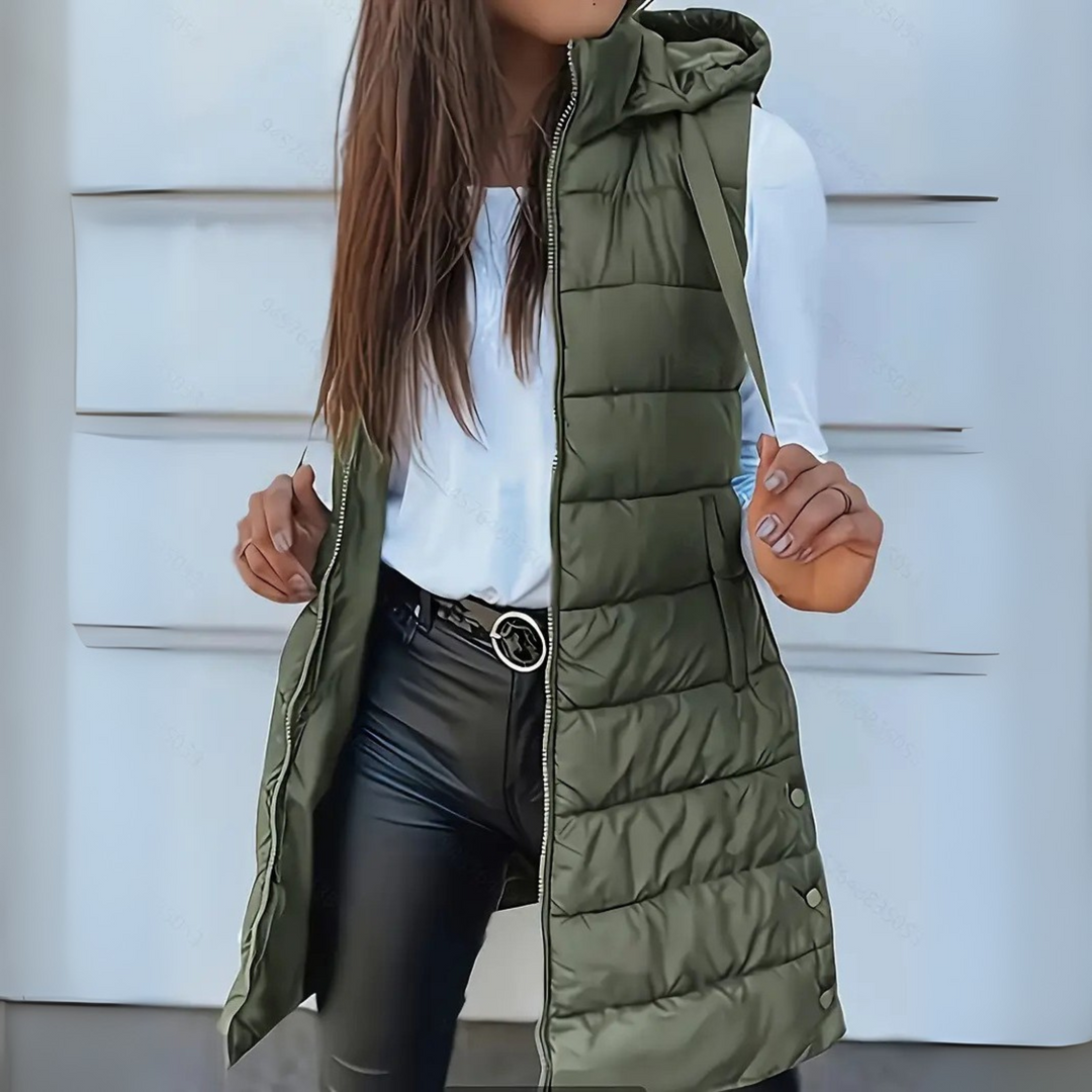 Casual Sleeveless Hooded Vest