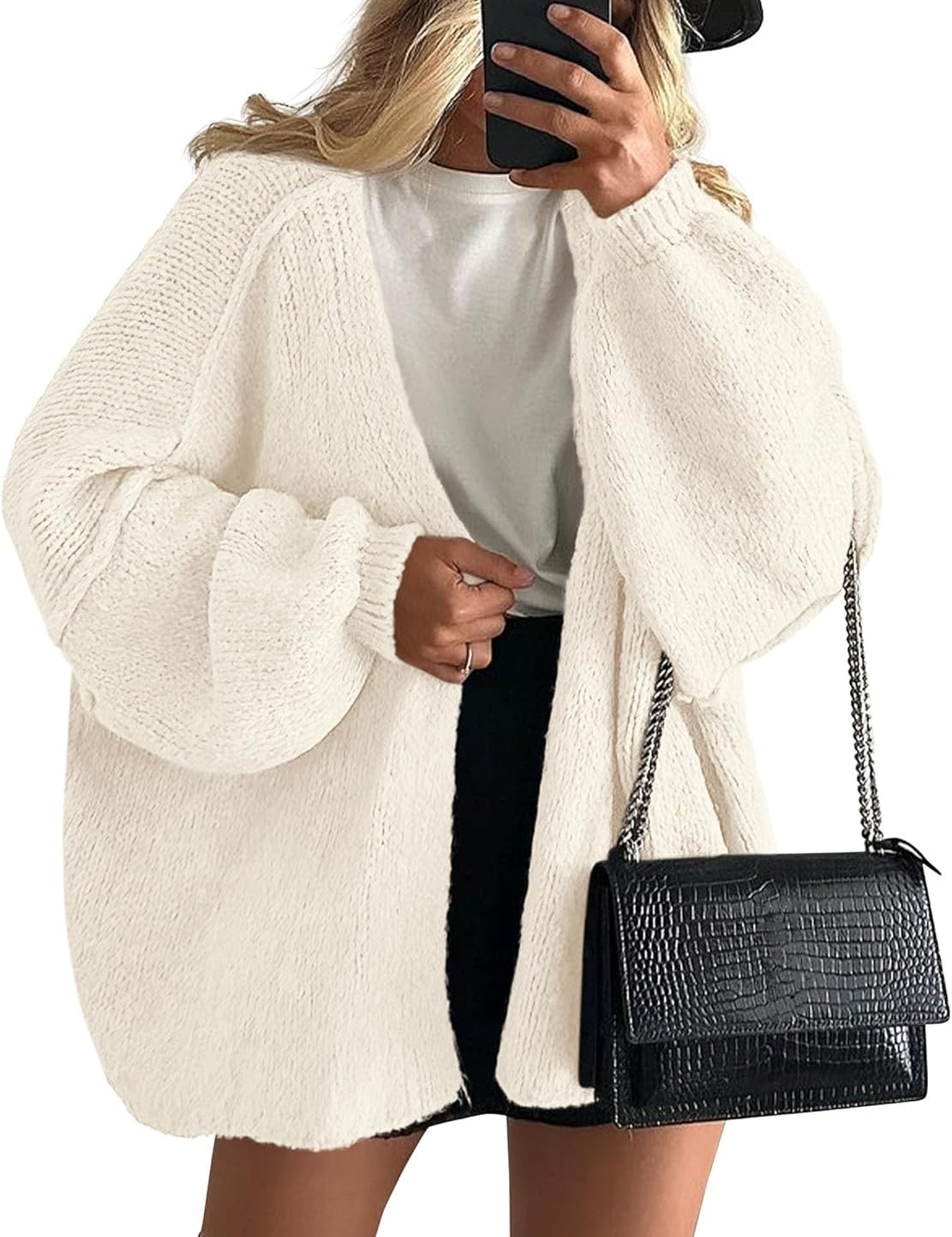 Casual Knit Oversized Cardigan
