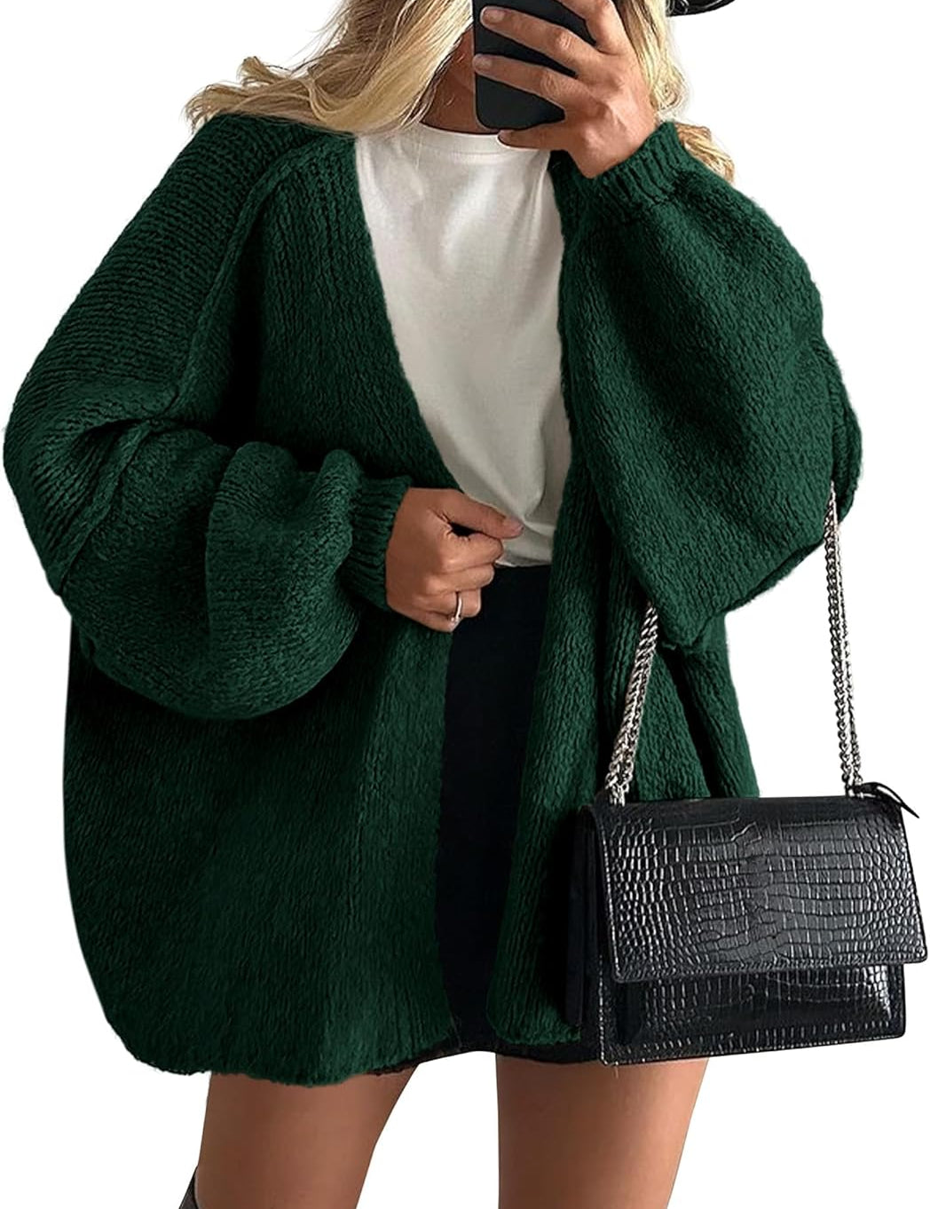 Casual Knit Oversized Cardigan