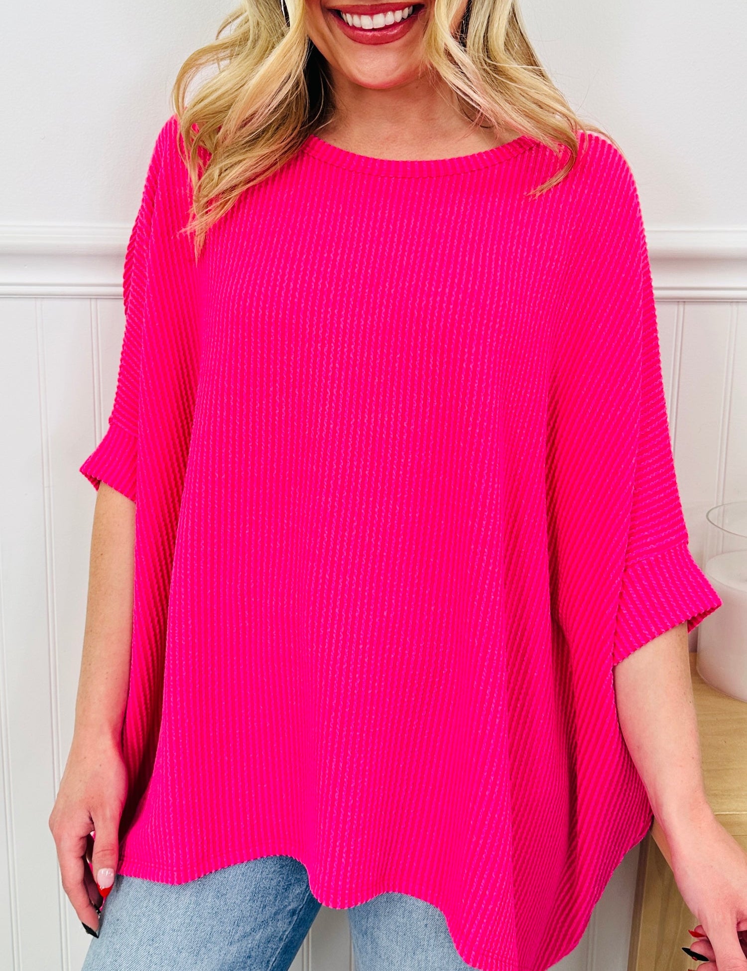 Casual Raised Sleeve Top