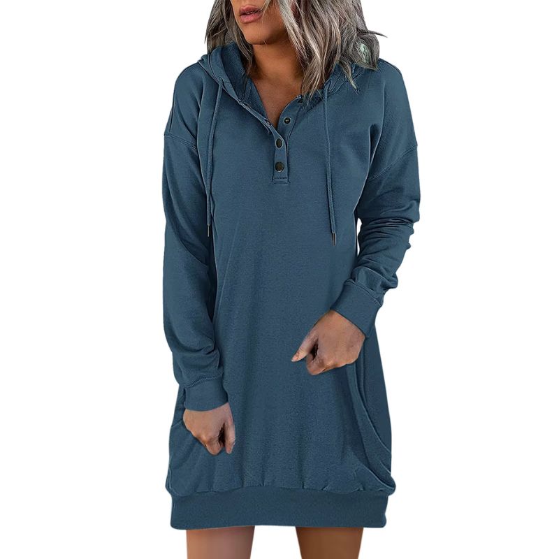 Snap Fit Hoodie Dress