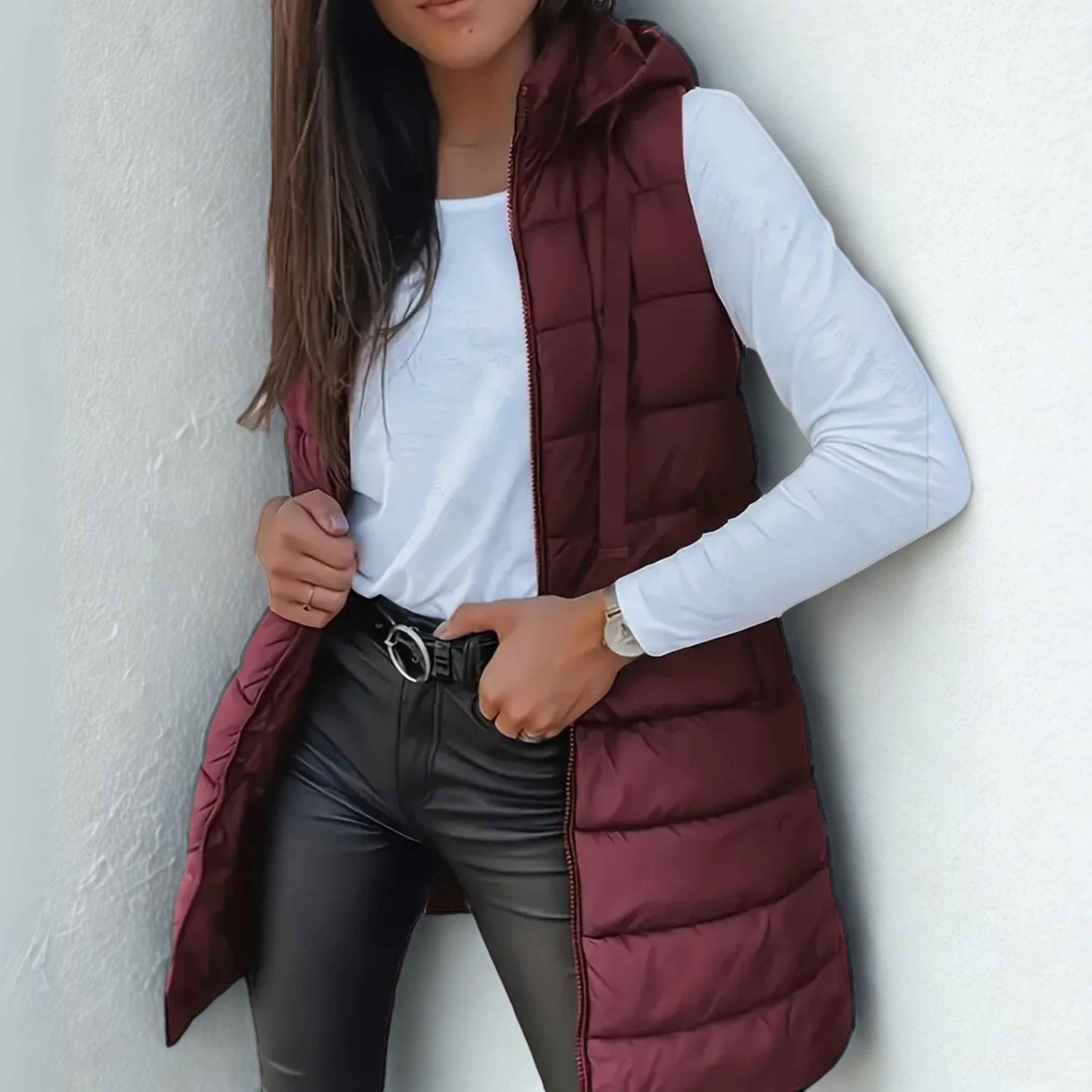 Casual Sleeveless Hooded Vest