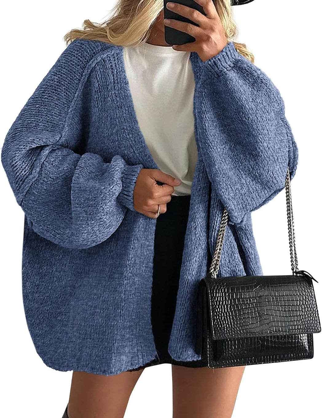 Casual Knit Oversized Cardigan