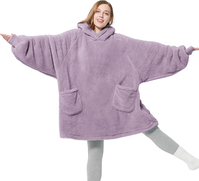 Oversized Sherpa Blanket Hoodie
