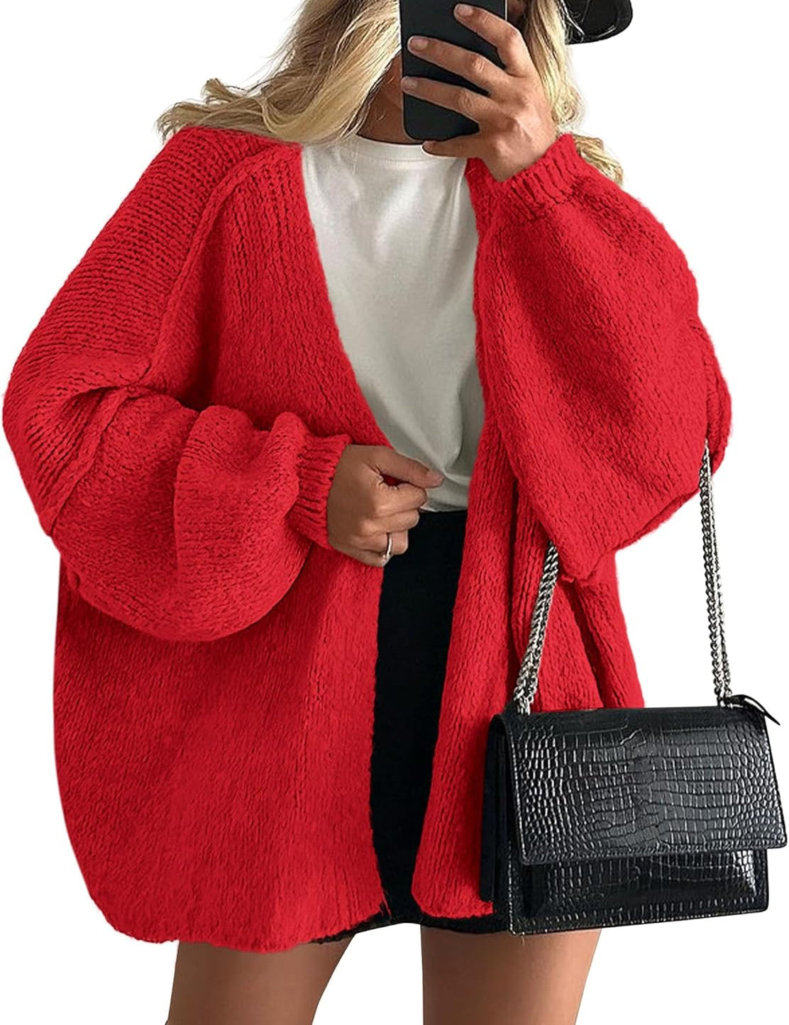 Casual Knit Oversized Cardigan
