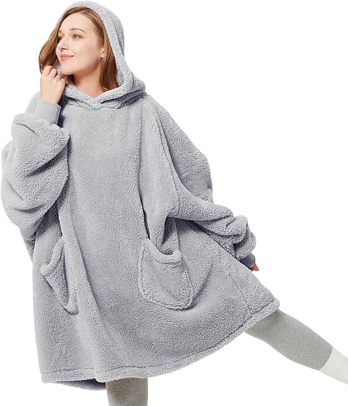 Oversized Sherpa Blanket Hoodie