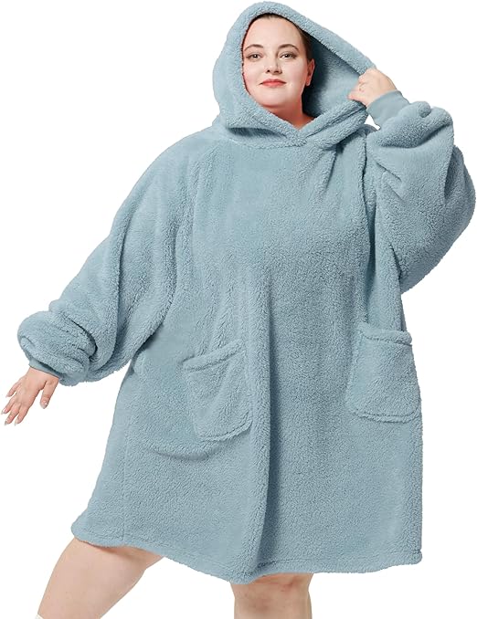Oversized Sherpa Blanket Hoodie