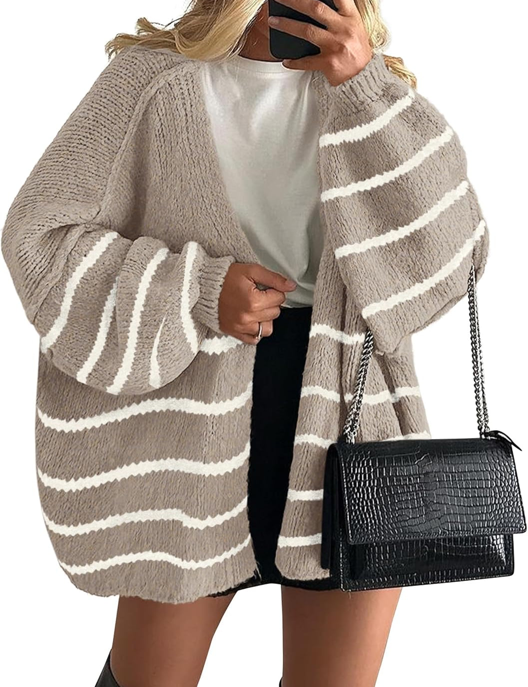 Casual Knit Oversized Cardigan