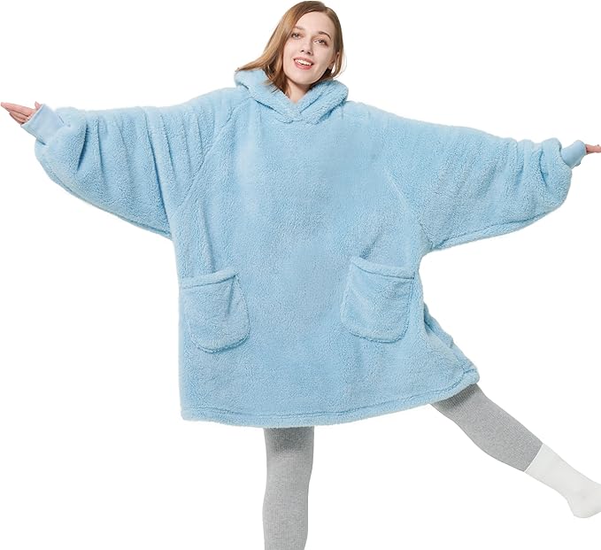 Oversized Sherpa Blanket Hoodie