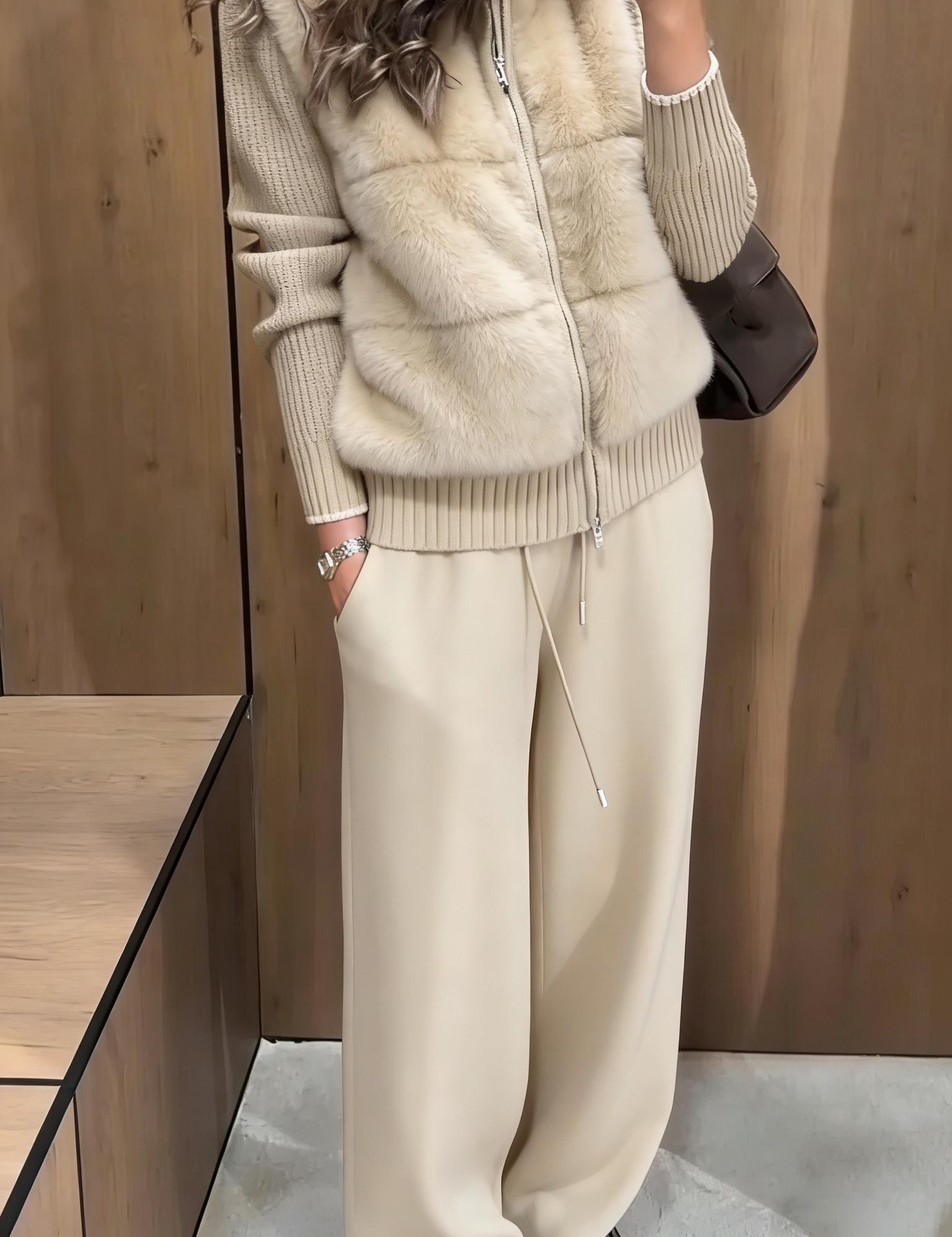 Patchwork Collar Jacket
