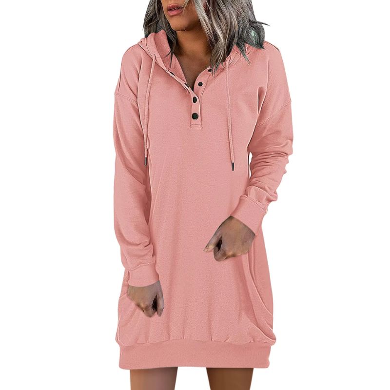 Snap Fit Hoodie Dress