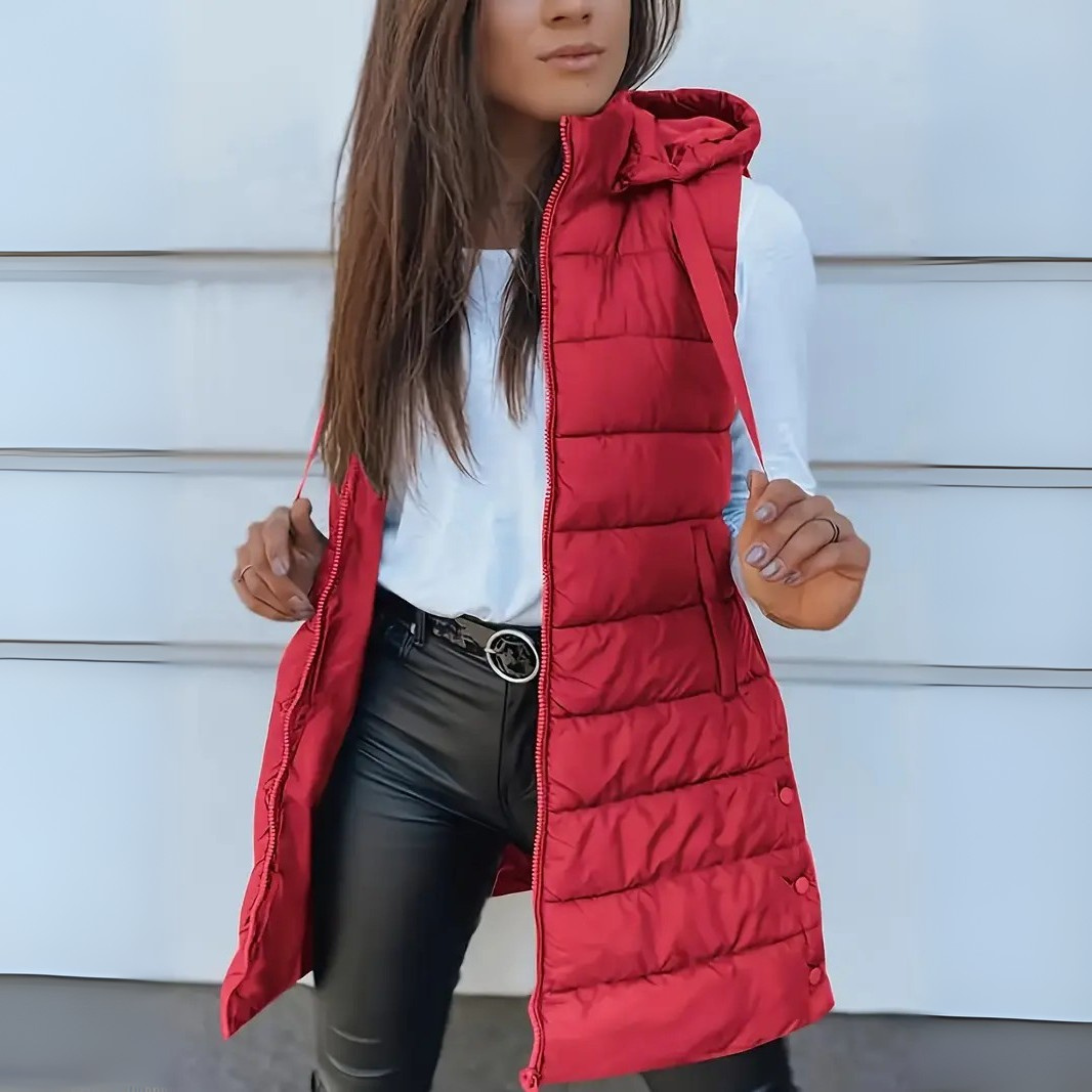 Casual Sleeveless Hooded Vest