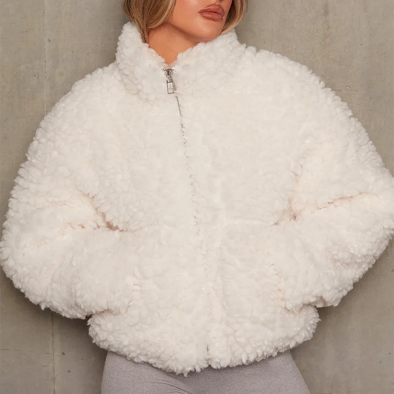 Casual Short Plush Coat