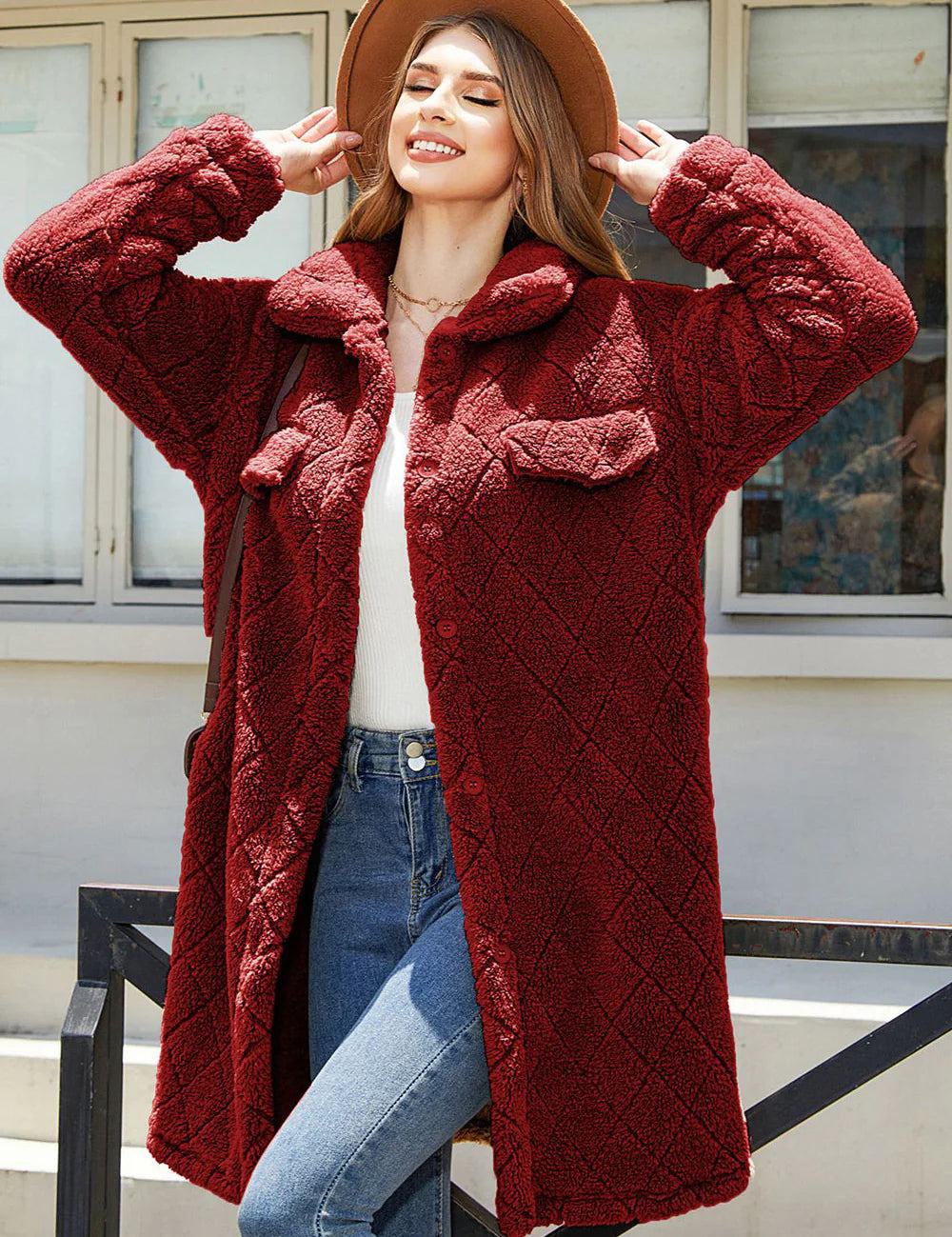 Casual Long Plush Coat