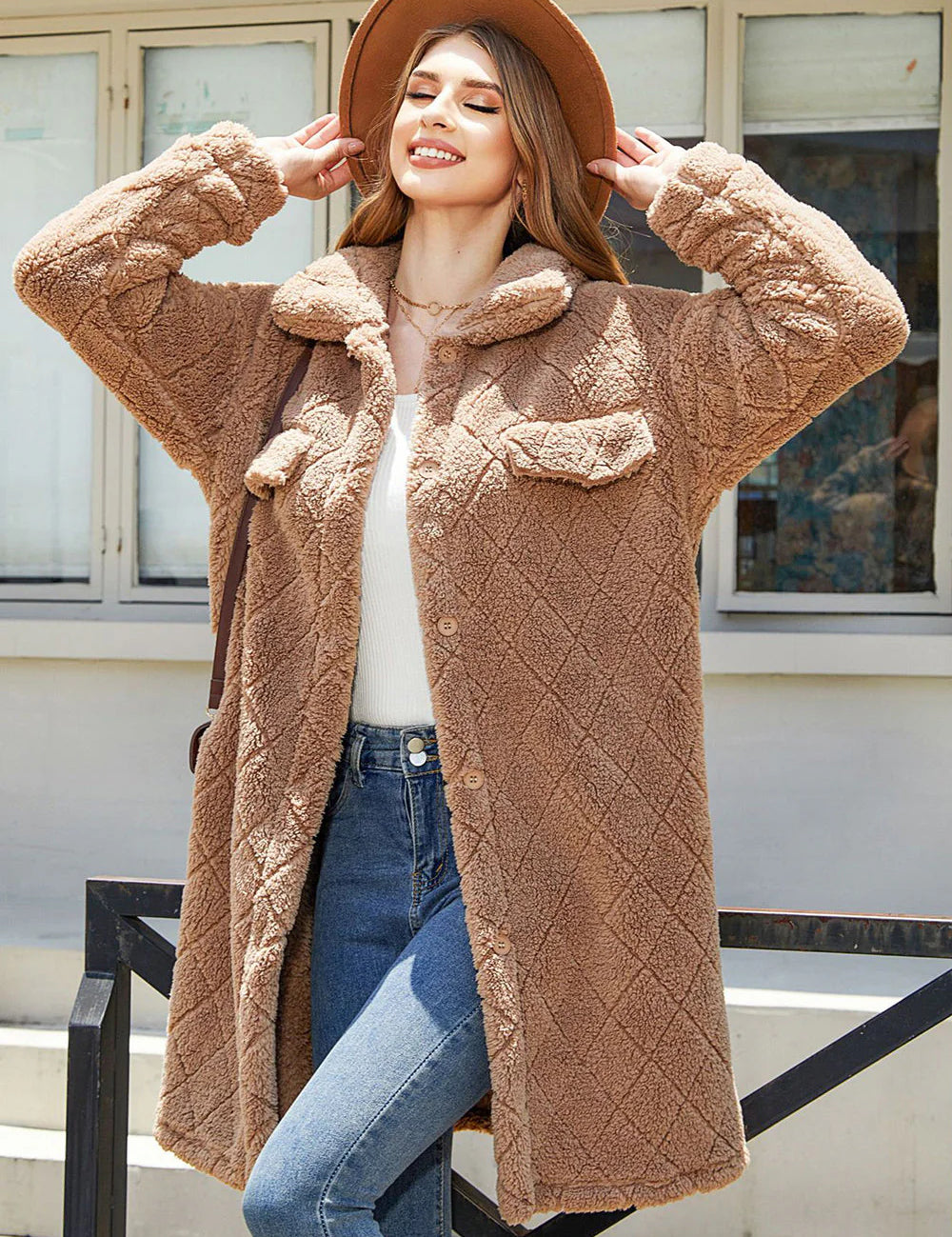 Casual Long Plush Coat