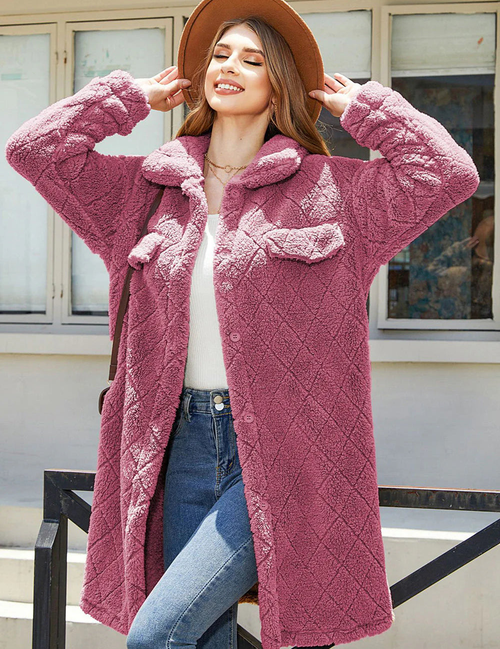 Casual Long Plush Coat