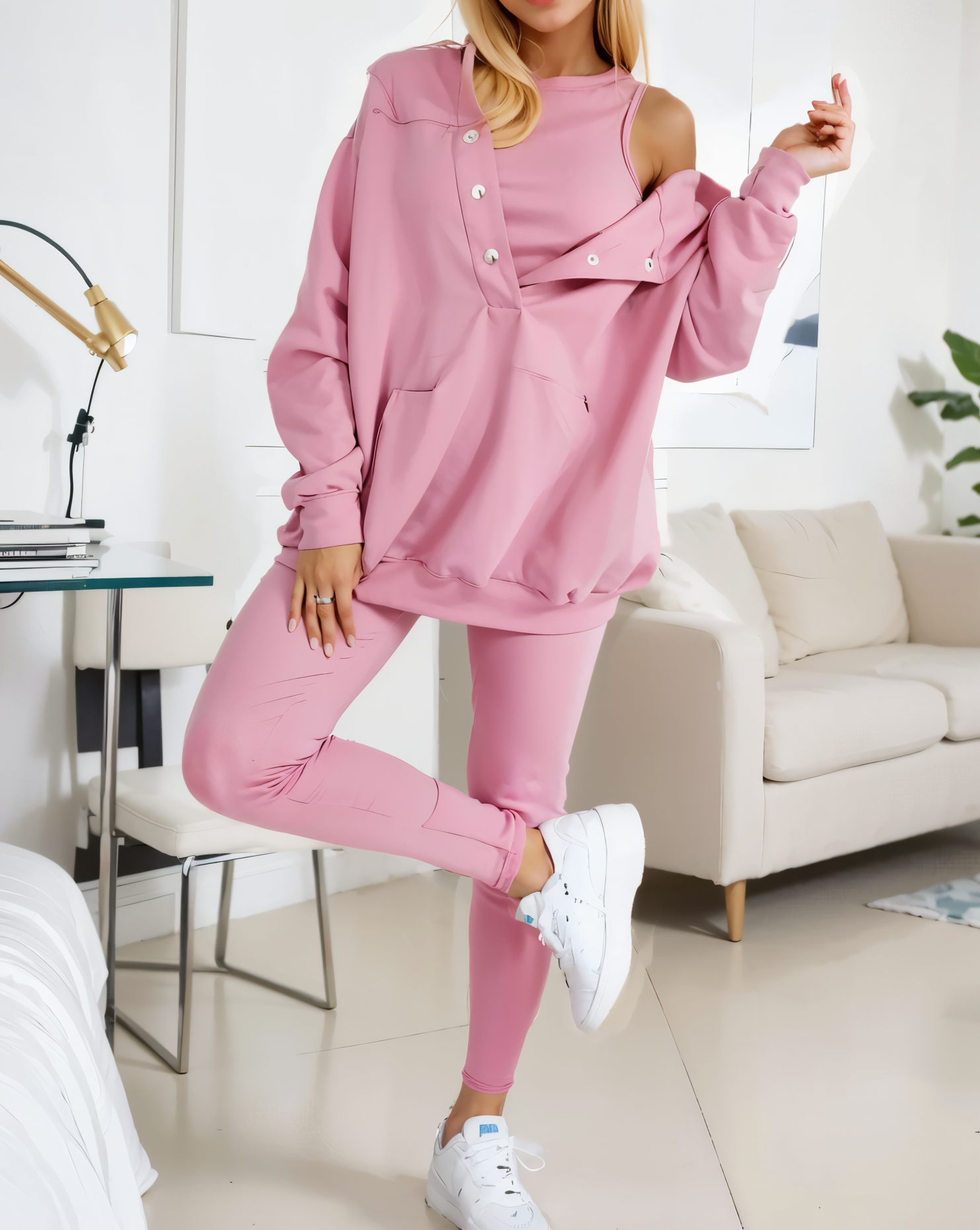 Oversized Hoodie Matching Set