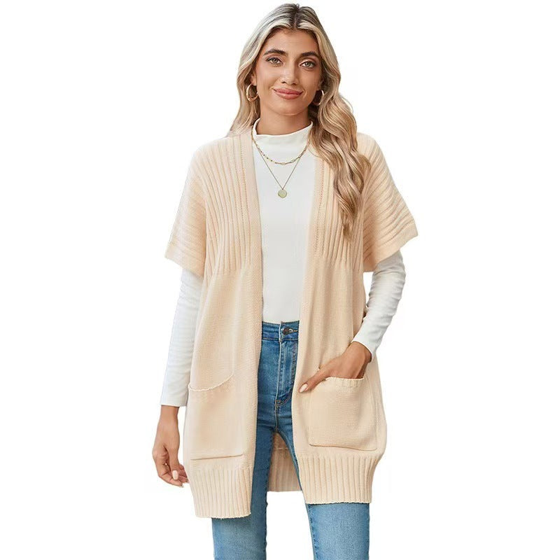 Open Front Knit Cardigan