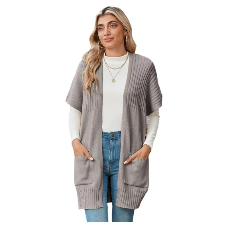 Open Front Knit Cardigan