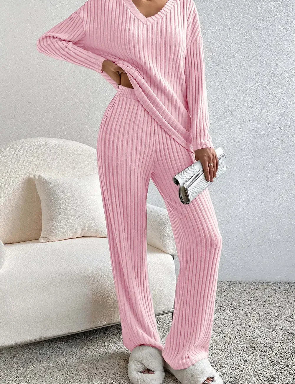 Knitted Two-Piece Lounge Set