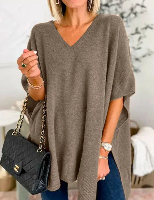 Oversized V Neck Sweater