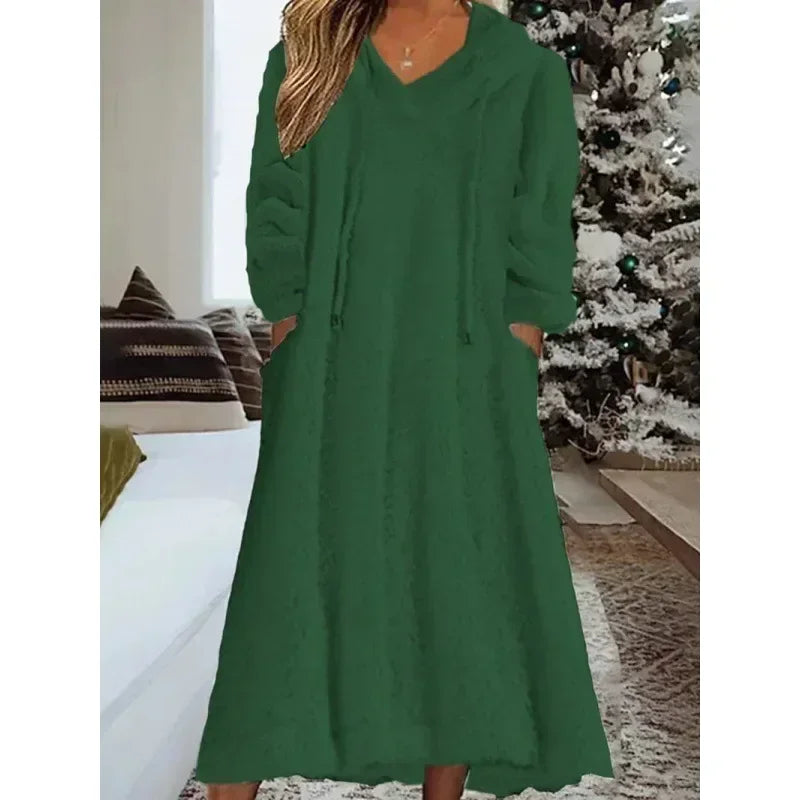 Casual Oversized Hoodie Dress